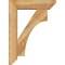 Ekena Millwork Westlake Slat Rough Sawn Bracket w/ Offset Brace, Western Red Cedar, 6"W x 22"D x 30"H BKT0604X22X30WTL06RWR - alternate 4